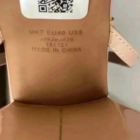 ASOS DESIGN Hilton Barely There Block Heeled Sandal Beige Heel 3" Strappy Size 9 - Picture 7 of 12